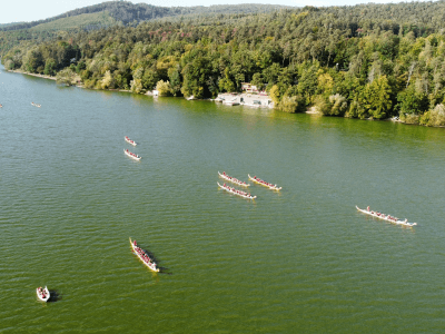 Dračí lodě na Brněnské přehradě